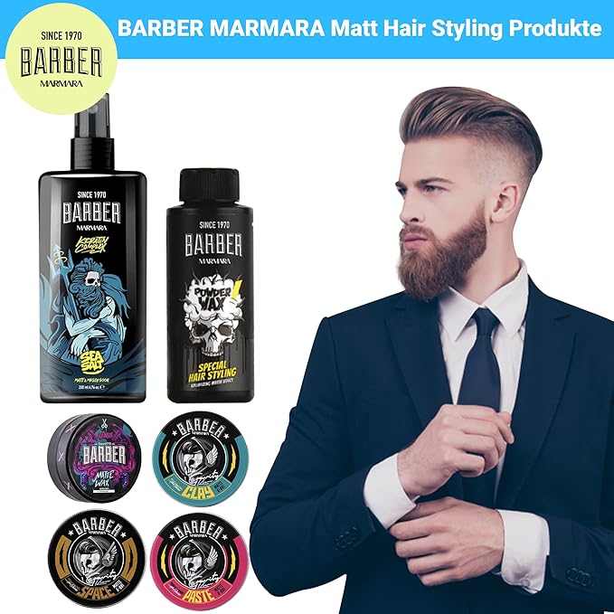 BARBER MARMARA Styling Powder with Matt Effect - Matte Look