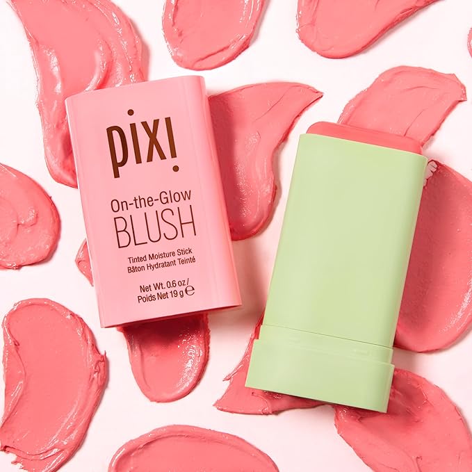 Pixi On-the-Glow Blush - Fleur, Hydrating Tinted Moisture 0.6oz, Paraben-Free 19g