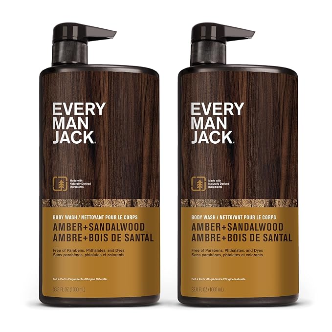 Every Man Jack Amber + Sandalwood Mens Body