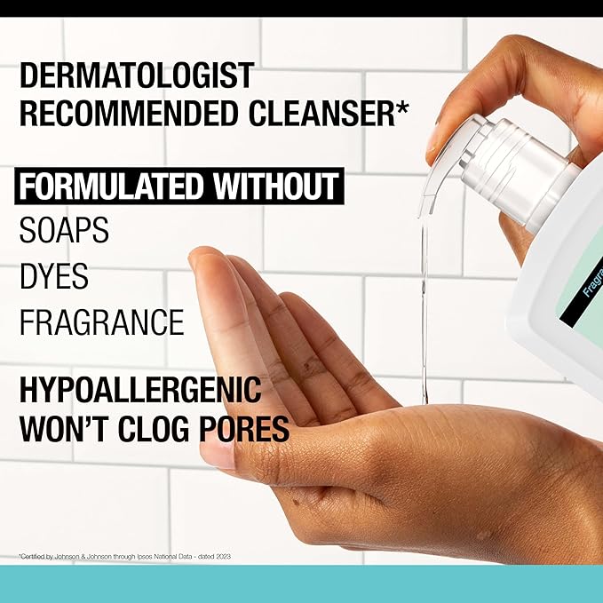 Neutrogena Fragrance Free Ultra Gentle Foaming Daily Cleanser, Hydrating Face Wash for Sensitive Skin, Removes Makeup & Gently Cleanses Without Over Drying, Hypoallergenic, 5.8 fl. oz