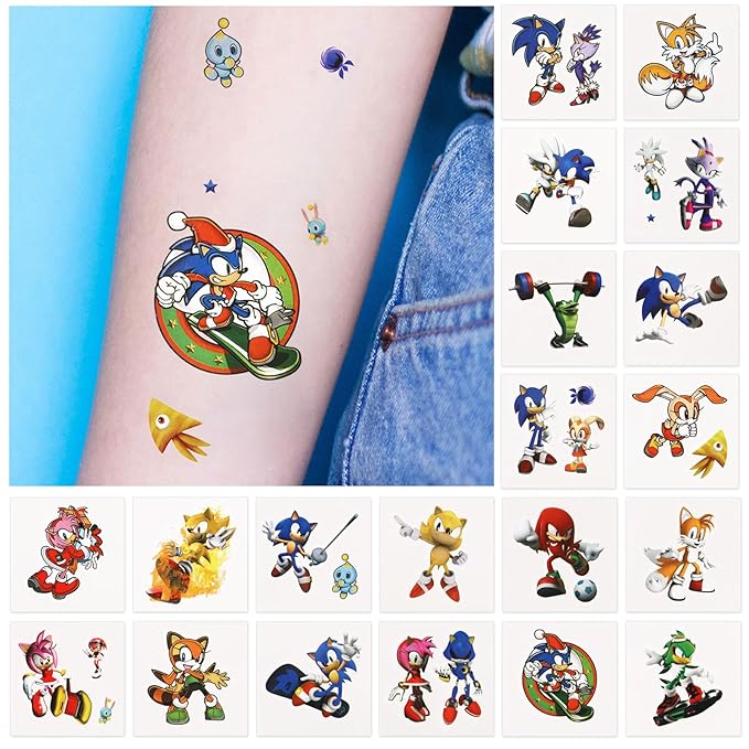 40pcs anime temporary tattoos for