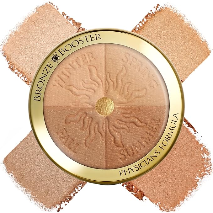 Physicians Formula Bronze Booster Glow-Boosting Season-to-Season, Customizable Seasonal Hypoallergenic- Light-to-Medium