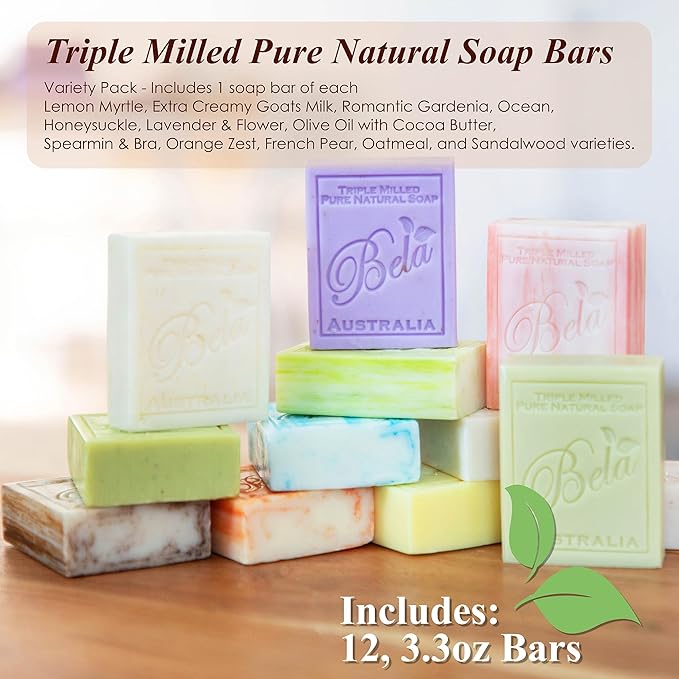 BELA - Triple Milled Pure Natural 3.3 oz