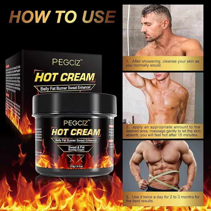 Hot Sweat Cream, Fat Burning Cream