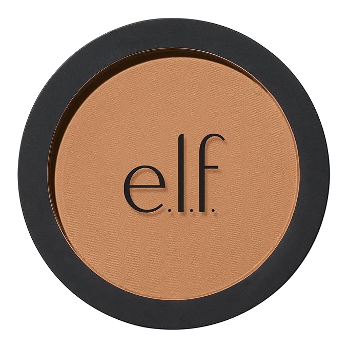 e.l.f. Primer-Infused Bronzer, Long-Lasting, Lightweight & Buildable Powder Catching Rays