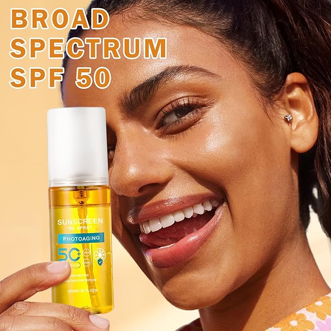 Sunscreen Oil Spray Sunscreen SPF 50 Lightweight