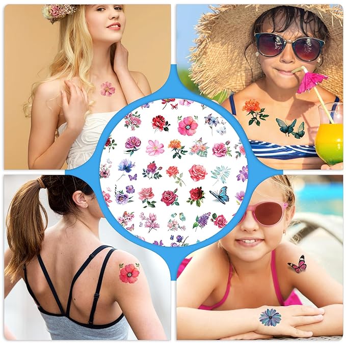 Temporary tattoo, 50 pcs 3d