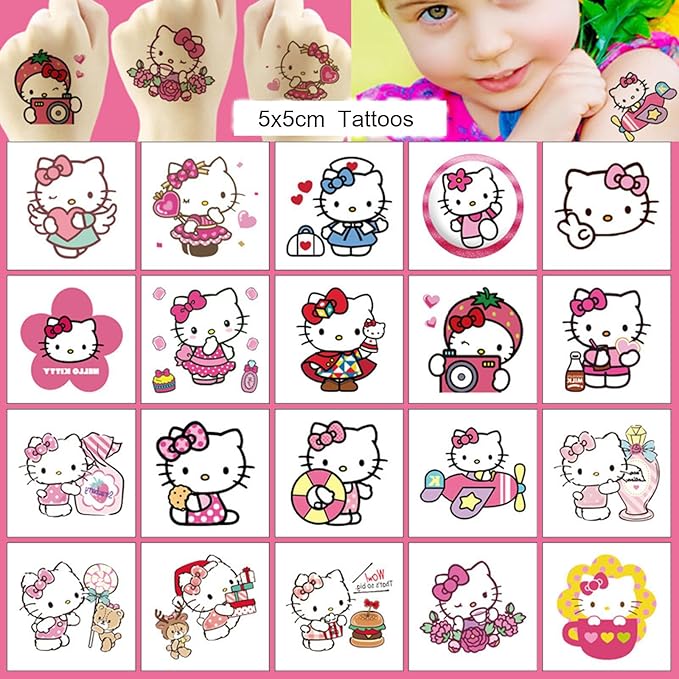 20 sheets hello kitty temporary