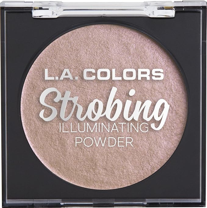 L.A. COLORS Strobing Illuminating Powder, Flashing Pink, 1 1 Ounce