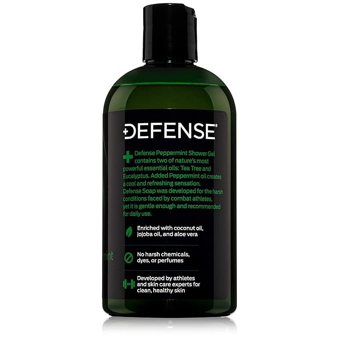 Defense Soap Organic Peppermint Body Wash 12 oz