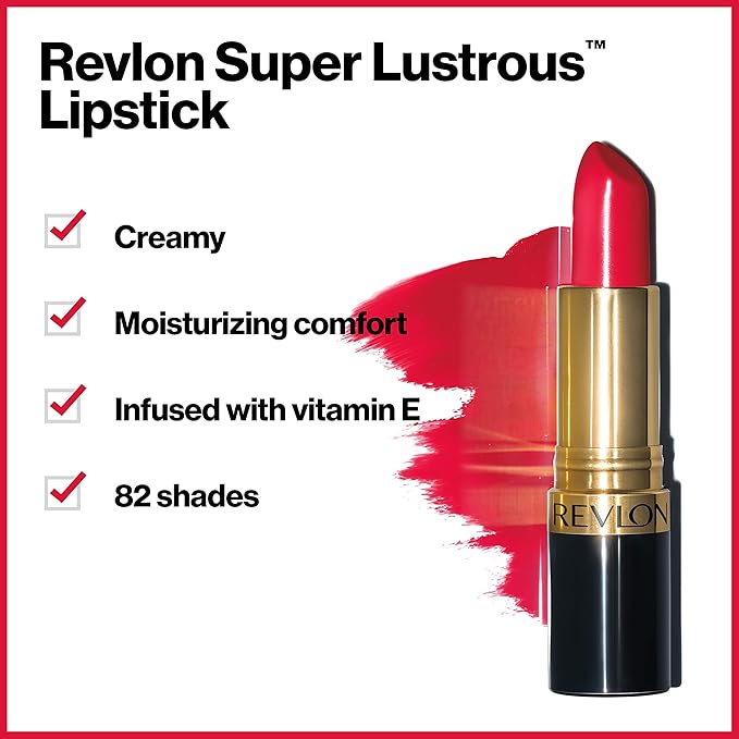 Lipstick by Revlon, Super Lustrous Lipstick, High Impact Lipstick