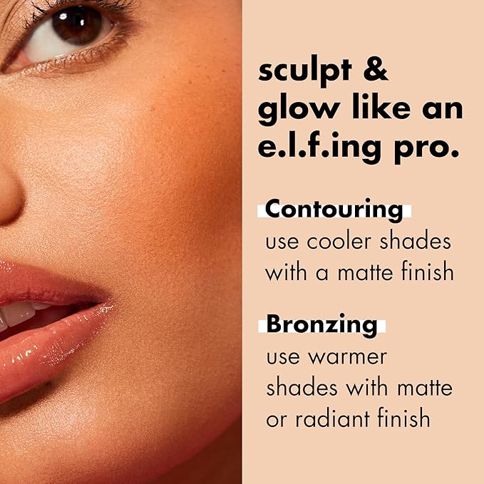 e.l.f. Primer-Infused Bronzer, Long-Lasting, Lightweight & Buildable Powder Catching Rays