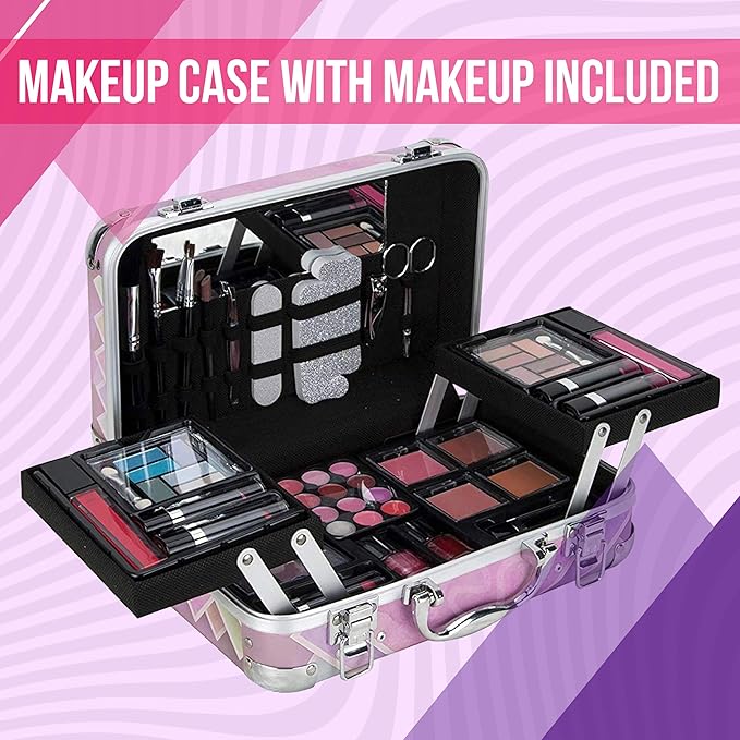 Starter Carry-All Teen Makeup Kit Gift Set, Pink,