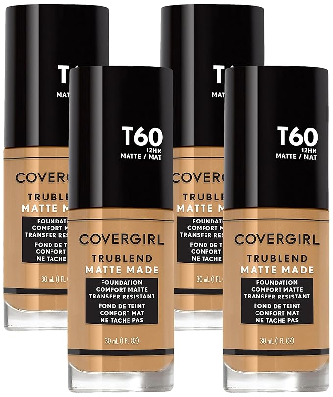 COVERGIRL TruBlend Matte Made Liquid Foundation, Warm Sun of 4)