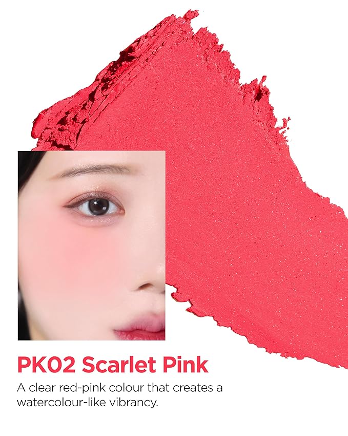 THESAEM Jelly Blusher PK02 Scarlet Pink - Velvety