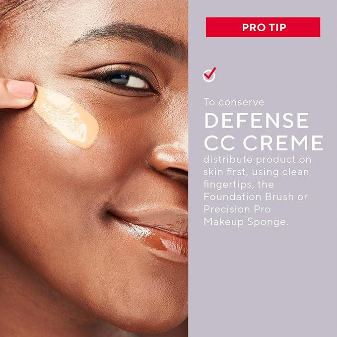 Mirabella Defense CC Creme Hydrating, Soothing Full Coverage Foundation with Mineral SPF 20, CC Cream Foundation with Sunscreen and Hyaluronic Acid Delivers Oil Control with Salicylic Acid, Medium