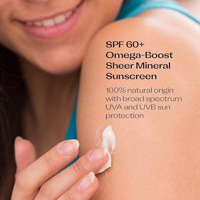 TRILOGY SPF 60 Plus Omega-Boost Sheer Mineral Sunscreen 3ct, 2.5 OZ