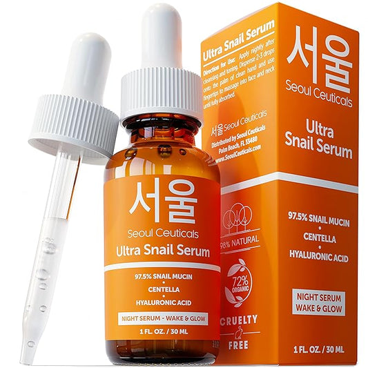 SeoulCeuticals Korean Skin Care 97.5% Snail 1oz