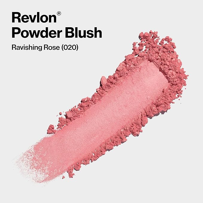 Revlon Blush, Powder Blush Face Makeup, High Impact Ravishing Rose, 0.17 oz