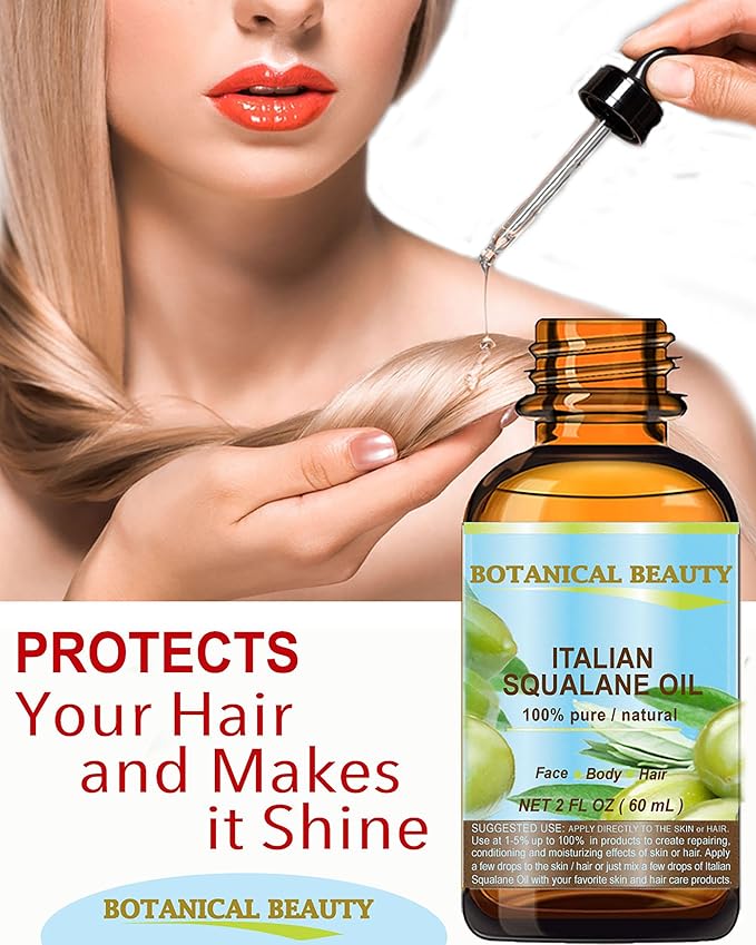 SQUALANE Italian Olive. 100% Pure Natural Undiluted Oil. Skincare Protection 4 fl.oz