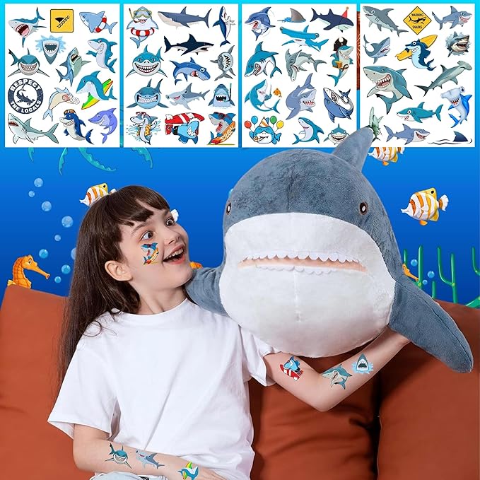 Shark temporary tattoos - shark