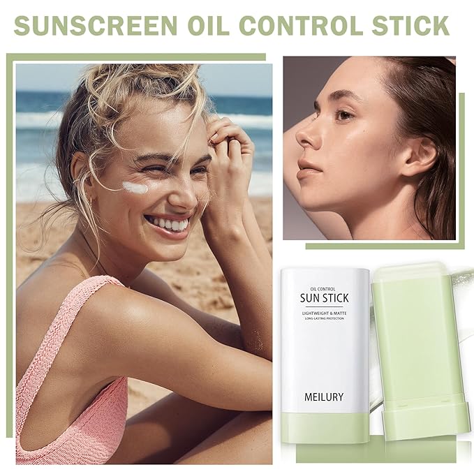 Sunscreen Stick Korean Sunscreen Stick for Face Body Lightweight Soft Sun Stick Long Lasting Oil Control Mineral Sunscreen Stick