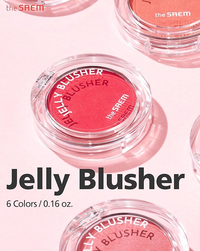 THESAEM Jelly Blusher PK02 Scarlet Pink - Velvety