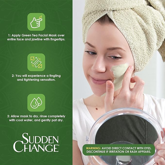 Sudden change green tea facial