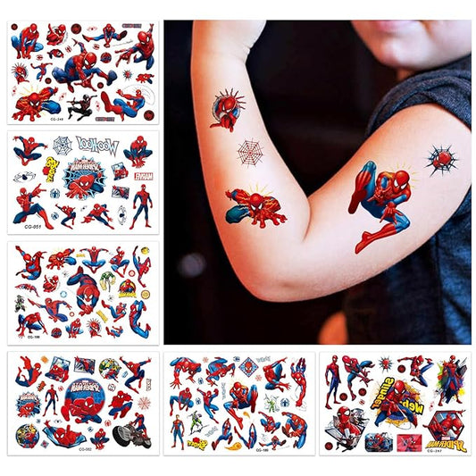 6 sheets temporary tattoos for