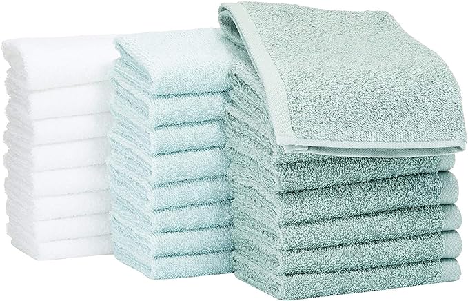 Amazon basics face towels for