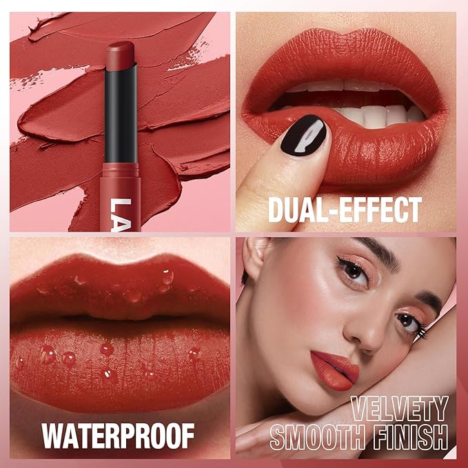 Jolilab 12 Pcs Velvet Matte Lipstick Nude Matte Lipstick