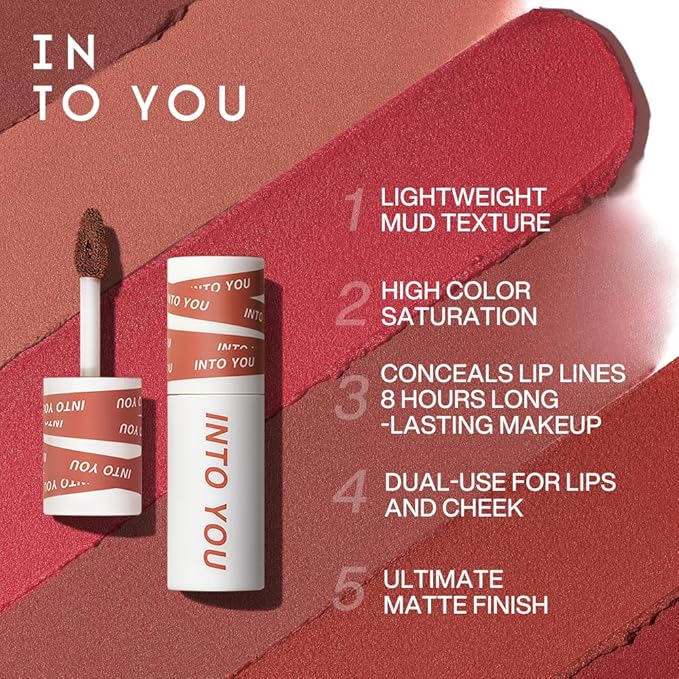 INTO YOU Lipstick For Women, Velvet Matte Finish Lipstick