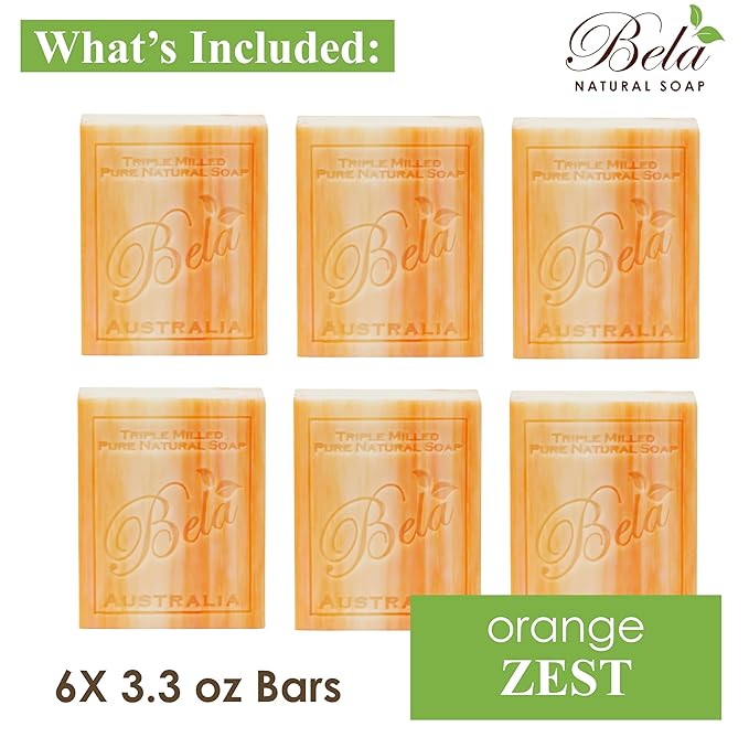 Bela, Orange Zest, Natural Ingredient Soap 93g