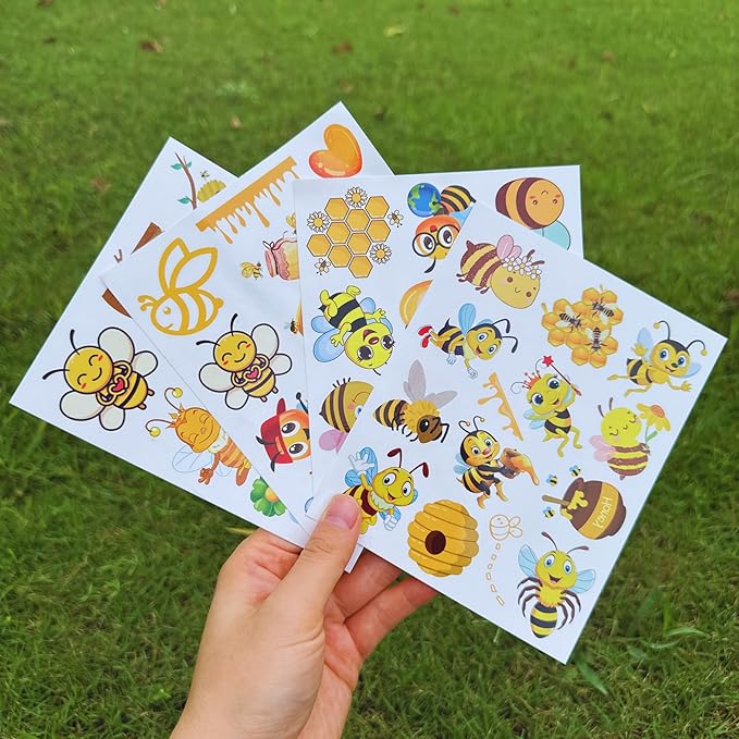 Bee temporary tattoo - 50pcs