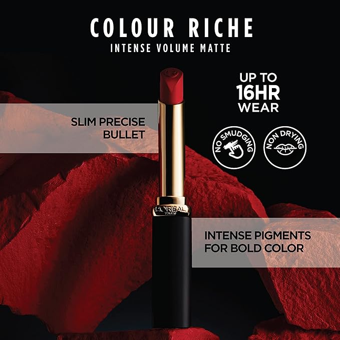 L’Oréal Paris Colour Riche Intense Volume Matte Lipstick, 06 oz