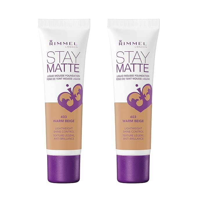 Rimmel Stay Matte Liquid Foundation, Warm Beige, 1 of 2