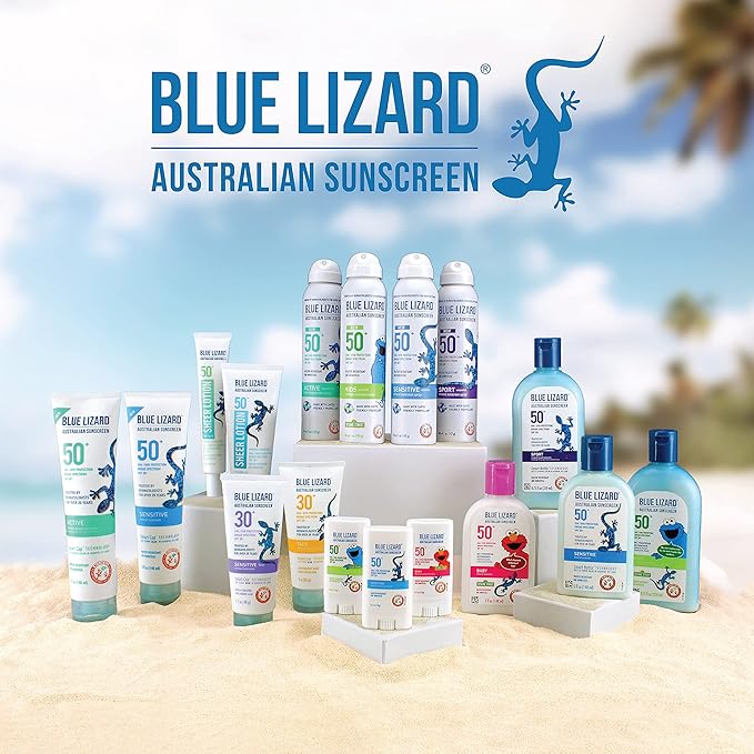 Blue Lizard SENSITIVE FACE Mineral Sunscreen with Zinc Oxide and Hydrating Hyaluronic Acid, SPF 30+, Water Resistant, UVA/UVB Protection with Smart Cap Technology - Fragrance Free, 1.7 oz.