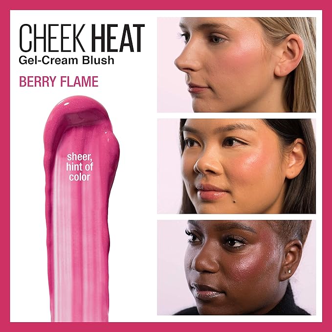 Maybelline Cheek Heat Gel-Cream Blush Makeup, Lightweight, Breathable 1 Count