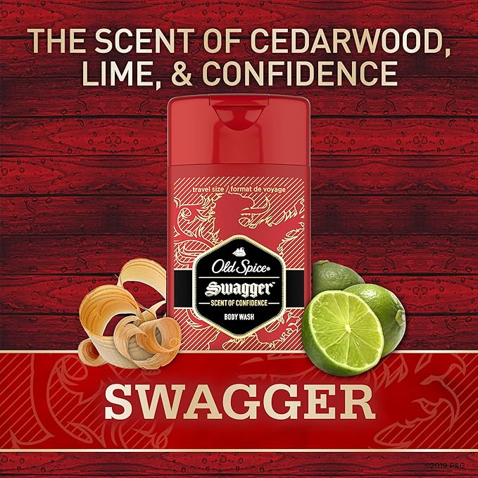 Old Spice Men's Body Wash Swagger Scent, 24/7