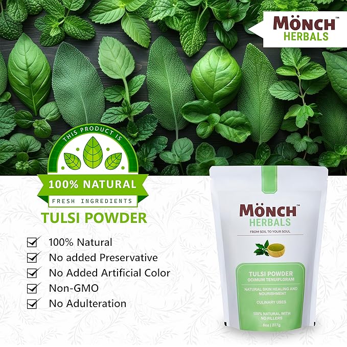 Tulsi Powder for Skin and Hair Care - 227g