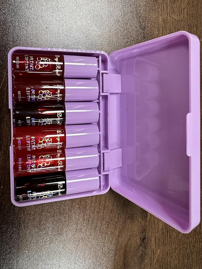 6 Colors Grapes Lip Tint Stain Set, Korean Lip