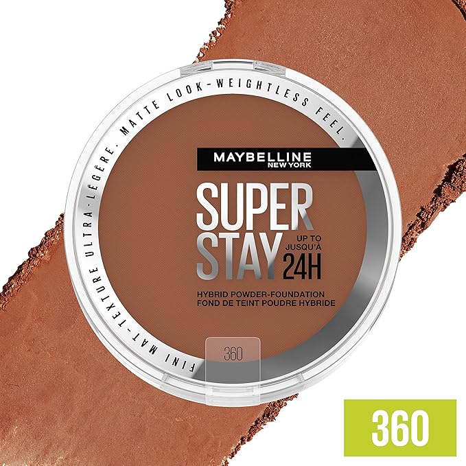 Maybelline Super Stay Up to 24HR Hybrid Powder-Foundation, 1 Count