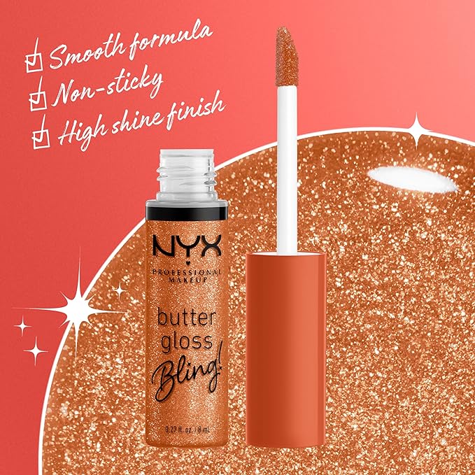 NYX PROFESSIONAL MAKEUP Butter Gloss Bling Lip Gloss,