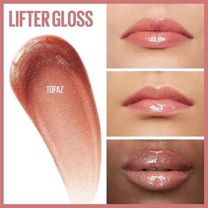 Maybelline Lifter Gloss, Hydrating Lip Gloss with Hyaluronic Lip