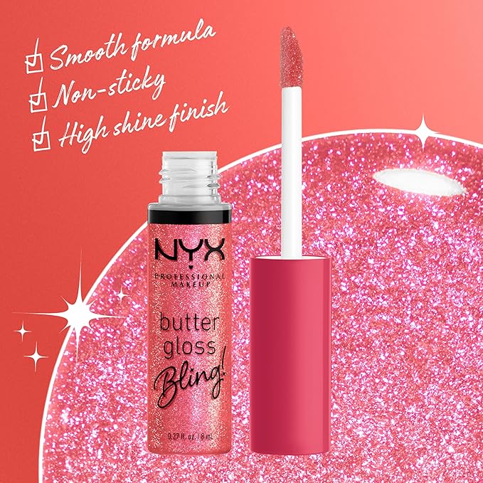 NYX PROFESSIONAL MAKEUP Butter Gloss Bling Lip Gloss,