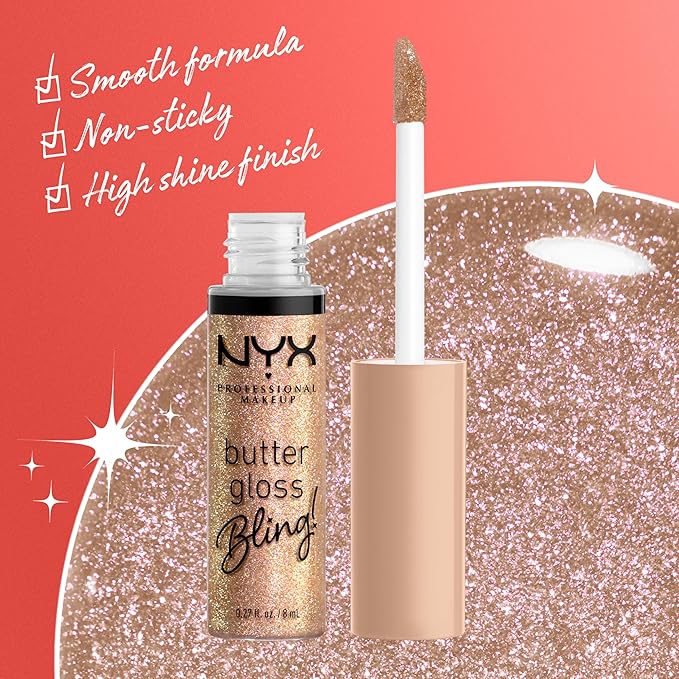 NYX PROFESSIONAL MAKEUP Butter Gloss Bling Lip Gloss,