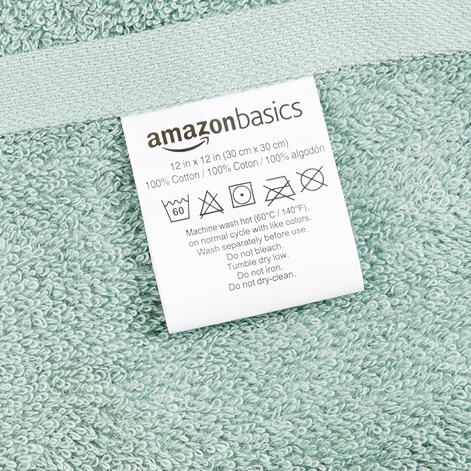 Amazon basics face towels for