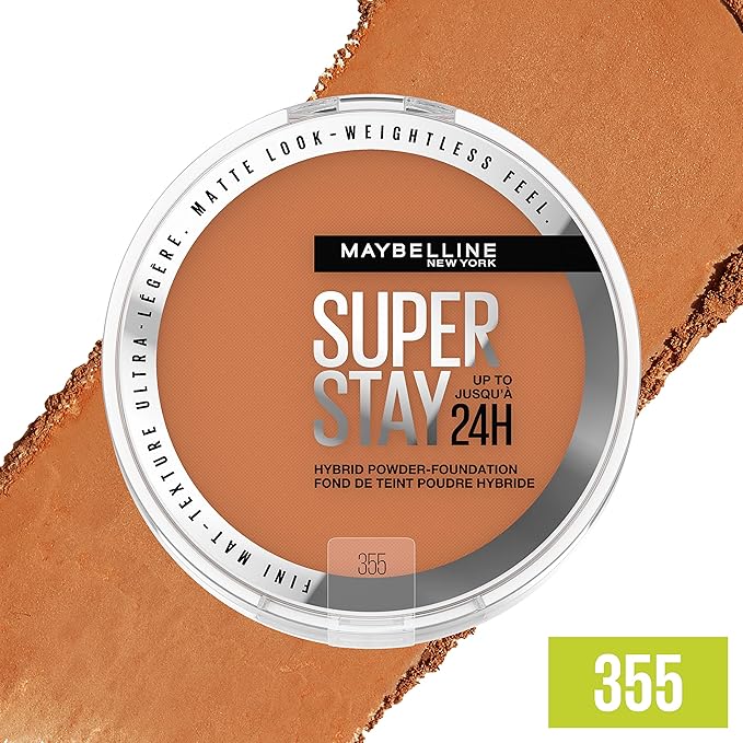 Maybelline Super Stay Up to 24HR Hybrid Powder-Foundation, 1 Count