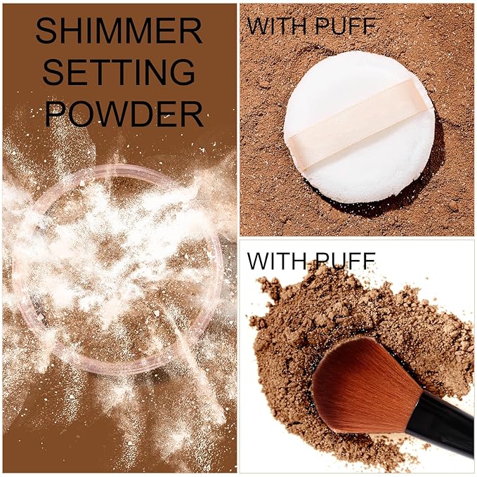 Loose Face Powder Glitter Setting Powder Matte Finishing Face