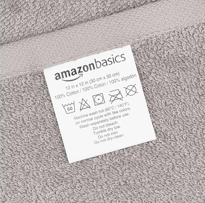 Amazon basics face towels for